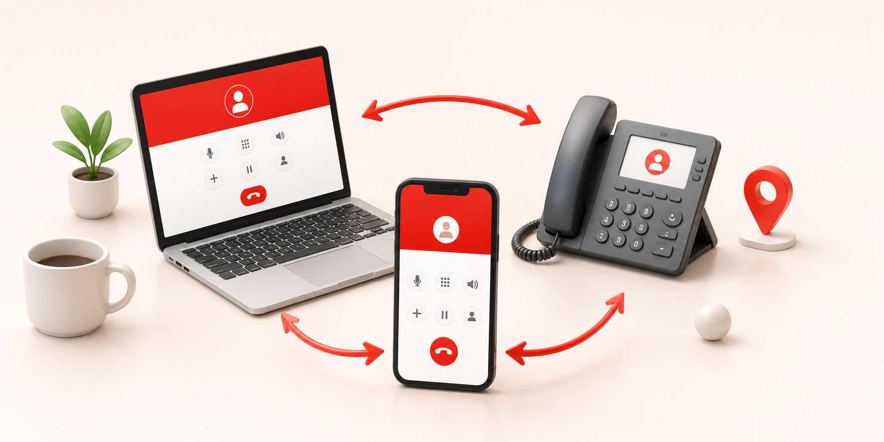 Unified communications workspace with voice, video and messaging